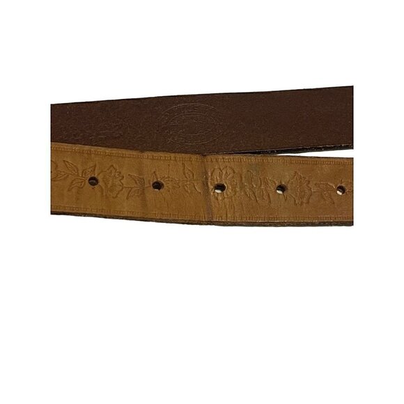 Northern Reflections Brown Genuine Italian Leather Belt Size M - Picture 6 of 11